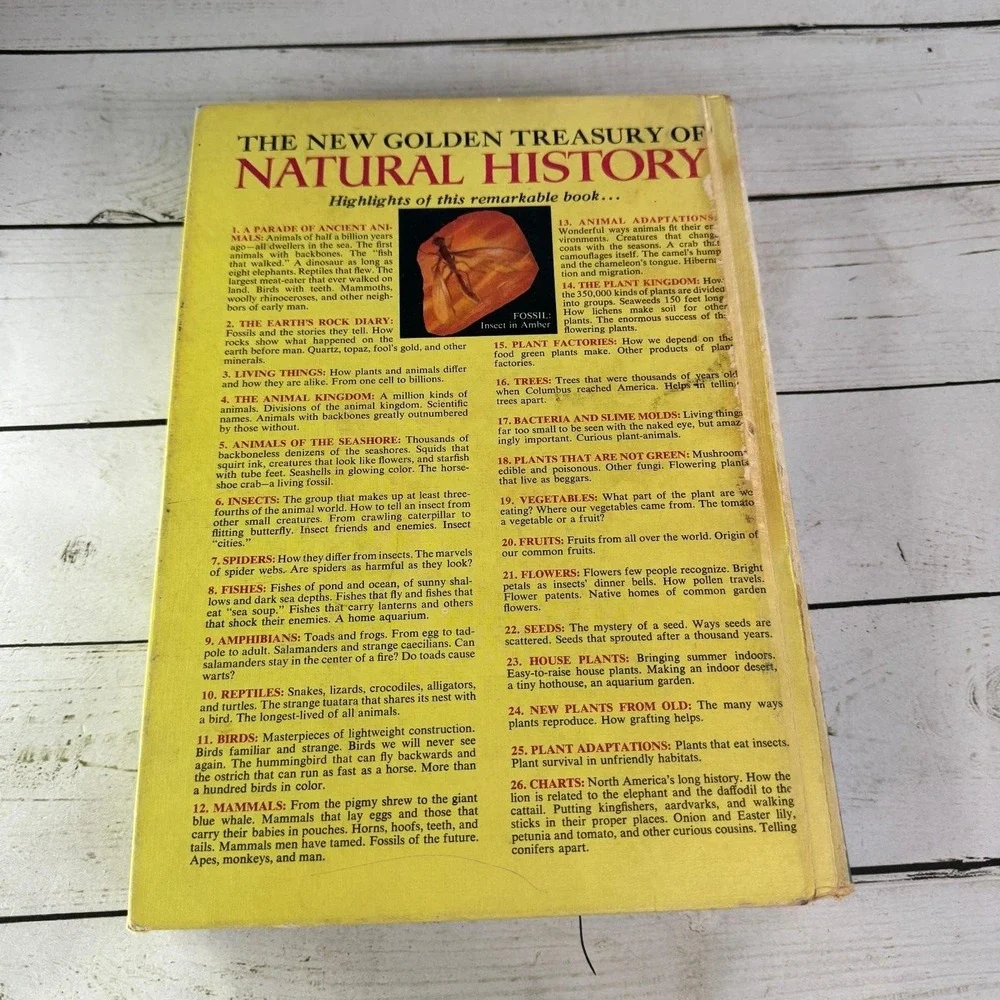New Golden Treasury of Natural History Parker 1968 1st Print Golden Press